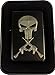 Punisher Skull Crossed AR Rifles Guns Black Engraved Cigarette Lighter LEN-0208