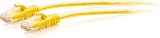 C2G 0.9M 3 Foot CAT6A Ethernet Cable Flexible Slim 10Gbps Yellow Router PS5 TV view 1