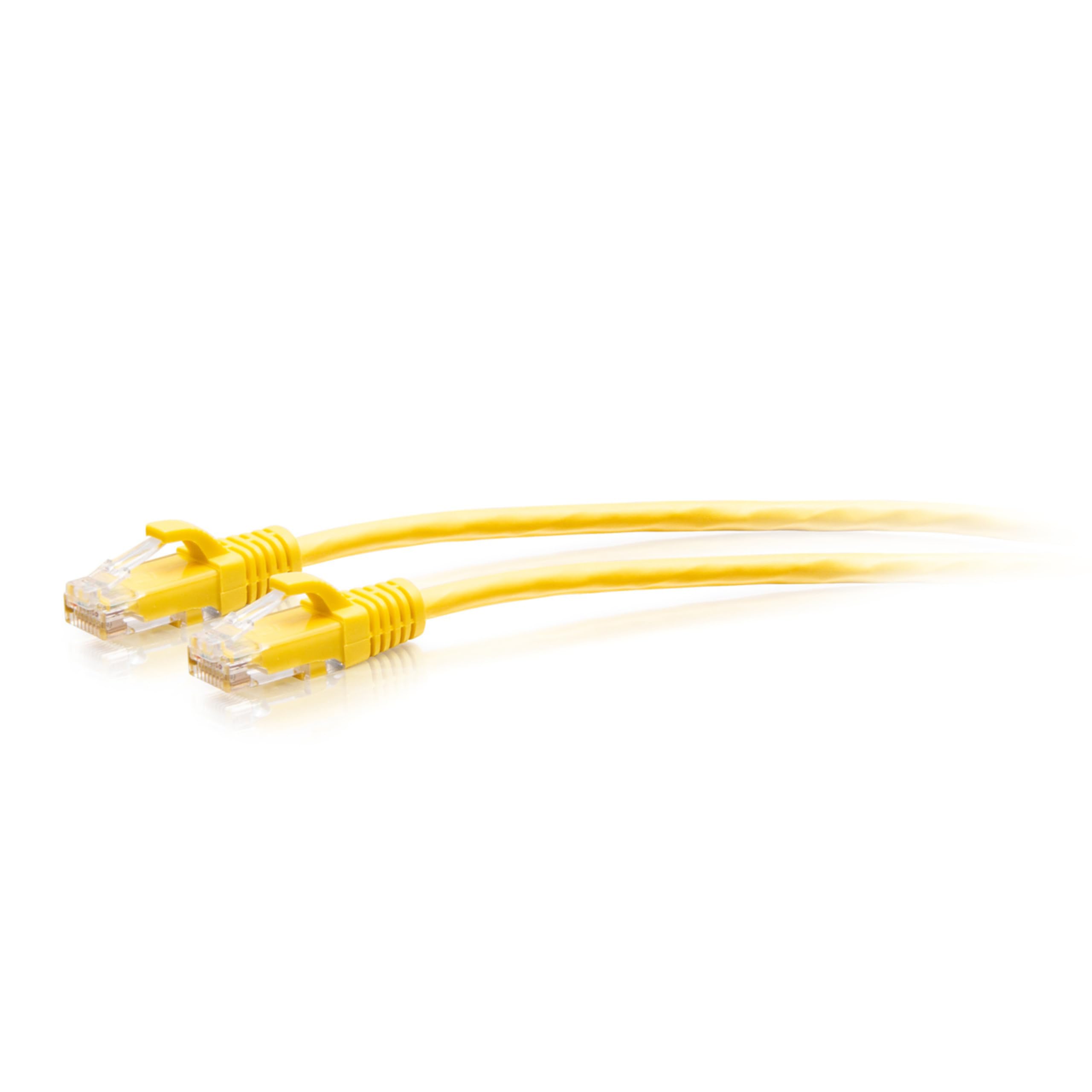 C2G 4.5M (15Foot) CAT6A Extra Flexible Slim Ethernet Cable, Ideal for use with Router, Modem, Internet,Wifi boxes, Xbox, PS5, Smart TV, SKY Q, IP Camera. Delivering Ultra Fast Internet Speeds. YELLOW
