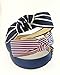 Evertrade Strips Fabric Wrap Plastic Womens Fashion Hair Bows Headband Pack of 3 Count