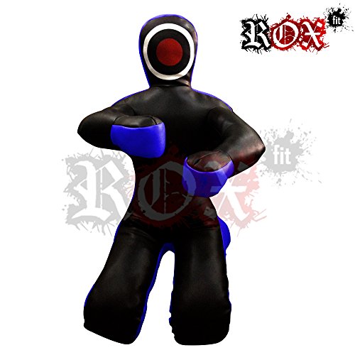 ROX Fit Grappling Dummy Brazilaian JiuJistsu Training Bag Black Blue (6 Foot (72") - 180 cm - Unfilled) - Thumbnail 3