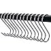 RuiLing Premium 20-Pack Heavy-Duty Larger Round S Shaped Hooks in Polished Stainless Steel Metal Hanging Hooks,for Kitchen Spoon Pan Pot Hanging Hooks Hangers.