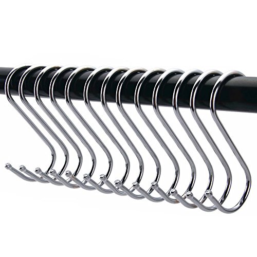Buy RuiLing Premium 15Pack HeavyDuty Extra Large Round S Shaped Hooks in Polished Stainless