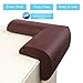Elf Star 12 Pcs Extra Thick Premium High Density Furniture Table Edge & Corner Guard Baby Proofing Bumper Protector - Jumbo Size Value Pack Brown