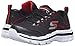 Skechers Kids Nitrate Sneaker (Little Kid/Big Kid), Black/Red, 2.5 M US Little Kid