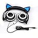 Cat Ear Headphones with Glowing Lights (Black)