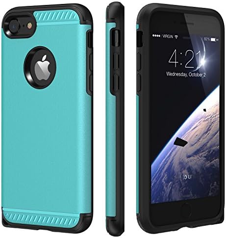 iPhone 7 Case,CHTech iPhone 8 Case Armor Shock Absorbing Dual Layer Case with Heavy Duty Drop Protection and Scratch Resistant Cover for Apple iPhone 7 / iPhone 8-Blue