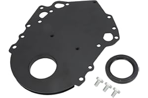 AUTOVIC Zinc Steel Timing Cover with Seal for Ford 302 351C Cleveland F150 F250 F350 Black