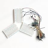 3 Piece Mini Solderless Breadboards 400 Tie Points