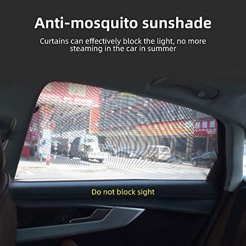 サンシェード 車 車用網戸 蚊帳 虫よけ 蚊取り 虫除けウインドーネット カーシェード 年新型 半透明式 遮光 断熱 紫外線カット 通気性 日よけ シェード 日除けサンシェード 洗濯可能 簡単着脱 遮光ネットカー用品 軽自動車 小型乗用車 Suv車に適用 フロントウインドー