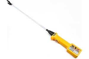 SZ·YULI Hot Shock Livestock Prod Electric Cattle Prod for Cow, Cattle, Pig, Rechargeable Hot Shock Animal Prod with Bttery Indicator & LED Light, Waterproof Cattle Prod with Flexible Shaft