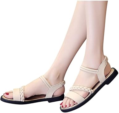 woven elastic sandals