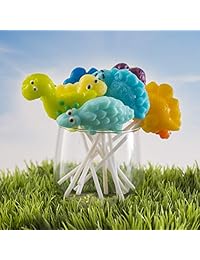 Prextex Dinosaur Lollipop Party Favors Dinosaur Suckers Pack de 12