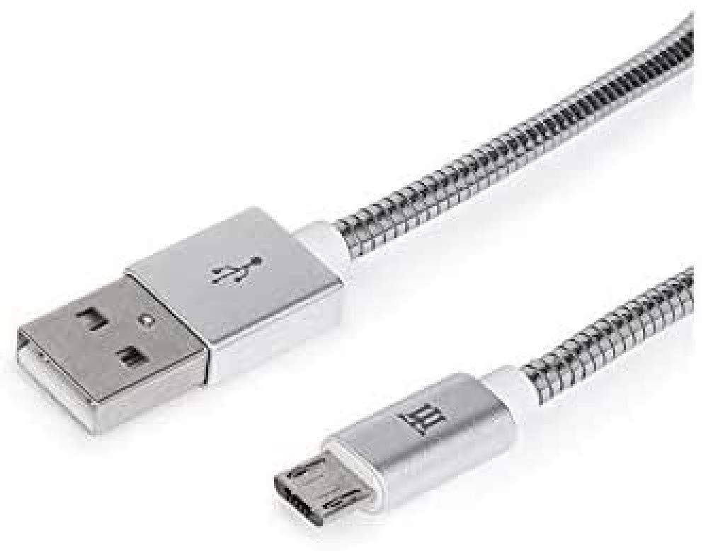 Maillon Technologique Premium MTPMUMS241 USB Cable (1 m, USB A, Micro-USB B, 2.0, Silver)