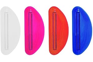 1 PC Plastic Tube Squeezer Toothpaste Dispenser Holder Rolling Bathroom Extract Free Squeeze Dispenser Portable Bathroom Tool