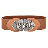 Women Vintage Waist Belt Plus Size Belts Orange Size XL CL0414-5
