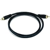 Monoprice102743 75 Ohm Digital Coaxial Audio/Video RCA Cable Black