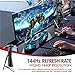 VIOTEK GN27DW 27-Inch Curved Gaming Monitor, 1440p 144Hz Samsung VA Panel, FreeSync GamePlus FPS/RTS - VESA (White)