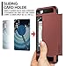 iPhone 7 Case, Vofolen Upgraded iPhone 7 Wallet Case Card Holder Slot Pocket Dual Layer Hybrid Cover Shockproof Anti-scratch Protective Hard Shell Tough Bumper Armor for iPhone 7 iPhone 8 (Matte Red)
