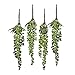 Meiliy 4pcs Artificial Succulent Plants Hanging Succulent Plants Faux Succulents Unpotted Branch String of Pearls Plant for Home Kitchen Office Wedding Garden Craft Art Indoor Decor