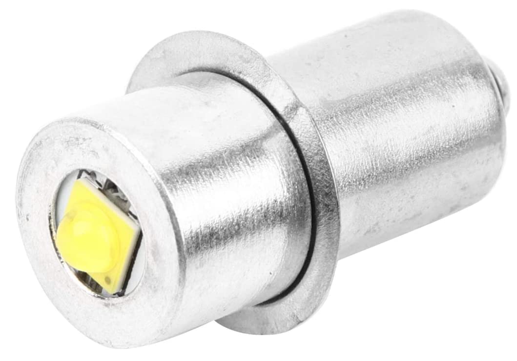 YUMILI LED Flashlight Bulb, P13.5S 3W LED Light Bulb Torch Light Flashlight, Emergency Work Light Torch Replacement Bulbs for Headlamp Flashlight Torch Lights (Warm White 4~12V)