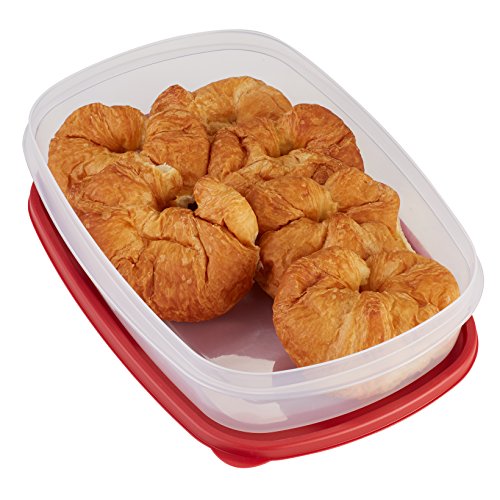 Rubbermaid Easy Find Lids Food Storage Container, 1.5 Gallon, Racer Red 1777163 - Thumbnail 4