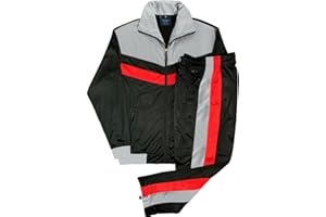 Men's Designer Tracksuit 2-piece Activewear Jogging Track Jacket & Trackpants Matching Outfit