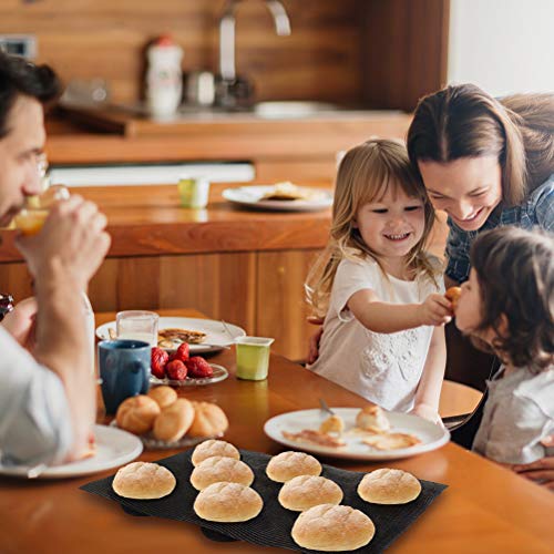 image for Baker Boutique Silicone Bun Bread Forms - Hamburger Bread Form，Non-s