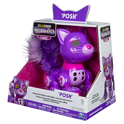 Zoomer Meowzies, Posh, Interactive Kitten with Lights, Sounds and
