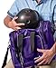 Athletico Bowling Bag for Single Ball - Single Ball Tote Bag With Padded Ball Holder - Fits a Single Pair of Bowling Shoes Up to Mens Size 14 (Purple)