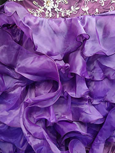 VERNASSA Girl Dress Kids Ruffles Lace Party Wedding Dresses Girl Birthday Party - Thumbnail 4