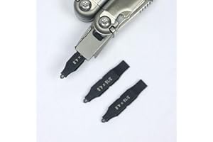 Cosmedge 3Pack Glass Breaker Bit Set for Leatherman, Replacement Double-Ended Flat Screwdriver Bits,Tungsten Carbide Glass Breaking Tip + 3/16 Flat Head for Leatherman Multitool Accessories (S2 Steel)