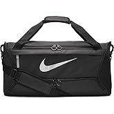 Nike Brasilia Training Medium Duffle Bag (Black/Black/Silver, Medium)