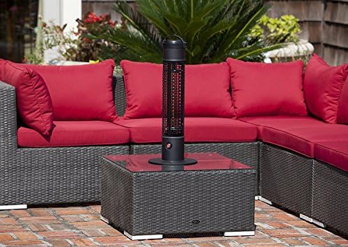 Top Selling Most Popular Table Top Halogen Patio Stand Up Heater- The Perfect Unit To Keep Your Guests Comfy Year Around With Over 5000 BTU This Portable Heating Lamp Is Perfect Year Around- Perfect
