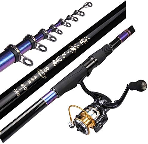 Jlxl Positioning Rock Fishing Rod Dual Use Long Section Rocky Pole Carbon Ultralight Super Hard Fishing Rod 3.6-4.5m, 4.5-5.4m, 5.4-6.3m