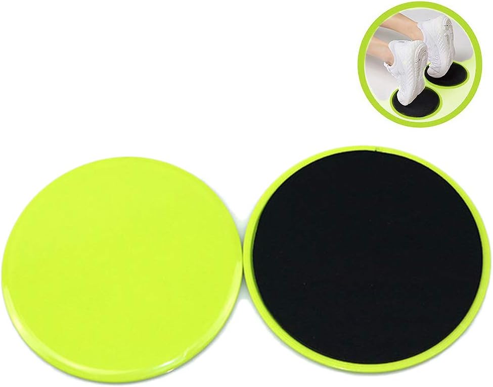 Bestice Core Exercise Sliders - Dual Sided Gliding Discs With Carry Bag for Carpet or Hardwood Floors - Home Abdominal & Total Body Workout Equipment
