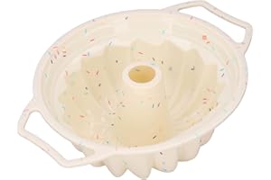 FLEXMAN Silicone Baking Mold, 4.1 X 10 X 13in Non Stick Hollow Easy Clean Annular Shape Reusable Baking Cups, Cake Mold for J