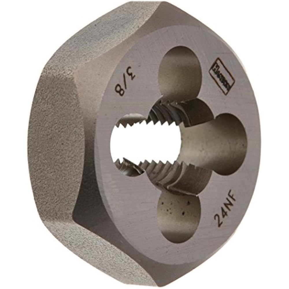 Hanson 6536 Hex Threading Dies Die 3/8"24 NF 1" Hex, For Tap