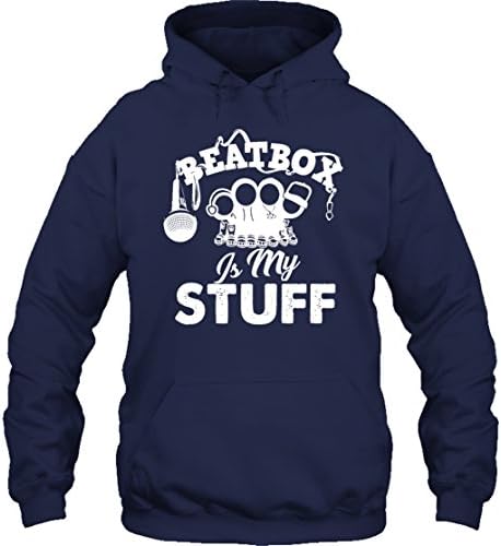 Beatbox Cool T-Shirt - Beatbox Is My Stuff Beautiful Tee Shirt Design Hoodie (L,Navy)