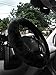 Zento Deals Soft Stretchable Sheepskin Black Steering Wheel Cover Protector - A Must Have for All Car Owners for a More Comfortable Driving