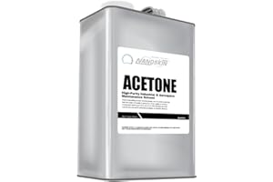 Nanoskin Acetone 1 Gallon – Industrial & Aerospace Grade Solvent Cleaner, Fast-Evaporating Degreaser for Metal, Glass & Composite Surface Prep, Residue-Free Formula for Paint & Adhesive Removal