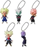 Dragon Ball Z DBZ 5PC SET Figure Keychain Ring UDM BURST 22 Gashapon Capsule