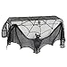Peyan Halloween Decoration Black Lace Spiderweb Bat Fireplace Cover Party Hanging Curtain 36.6