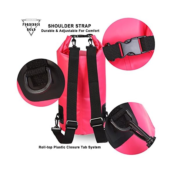 Forbidden-Road-5L-10L-15L-Waterproof-Dry-Bag-8-Colors-Dry-Sack-Roll-Top-Dry-Compression-Sack-Keeps-Gear-Dry-for-Kayaking-Boating-Camping-Canoeing-Fishing-Skiing-Snowboarding-Swimming-Surfing-Sports Forbidden-Road-5L-10L-15L-Waterproof-Dry-Bag-8-Colors-Dry-Sack-Roll-Top-Dry-Compression-Sack-Keeps-Gear-Dry-for-Kayaking-Boating-Camping-Canoeing-Fishing-Skiing-Snowboarding-Swimming-Surfing-Sports