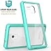 Alcatel One Touch Fierce XL Case, TownShop® Ultra Slim Hybrid Mint Soft TPU Side and Clear Hard Acrylic Back Panel Scratch Resistant for Alcatel One Touch Fierce XL (5054N)