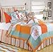 C&F Home 89895.2127 Fiesta Key Standard Sham, Blue