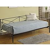 Daybed Metal Daybed Frame Twin with Steel Slats Bed Frame Box Spring Replacement,Mattress not Include