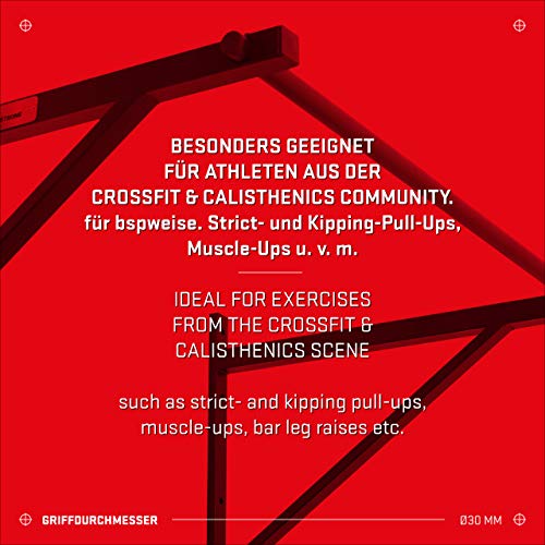 HOLD-STRONG-Fitness-Klimmzugstange-fuer-Cross-Training-mit-Studiozulassung-nach-EN-957-perfekt-geeignet-fuer-Kipping-Pullups-und-Muscle-Ups-weiter-Wandabstand-Wand-oder-Deckenmontage-moeglich-Werde-Fi