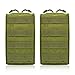 Tacticool 2 Pack Molle Pouches - Tactical Compact Water-Resistant EDC Pouch (2 Pack-Army Green)