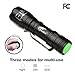 HAUSBELL 2 Pack Ultra Bright Flashlight, Zoomable Tactical Flashlight with 3 Modes for Camping, Hiking, Fishing, Power Outages, Emergency